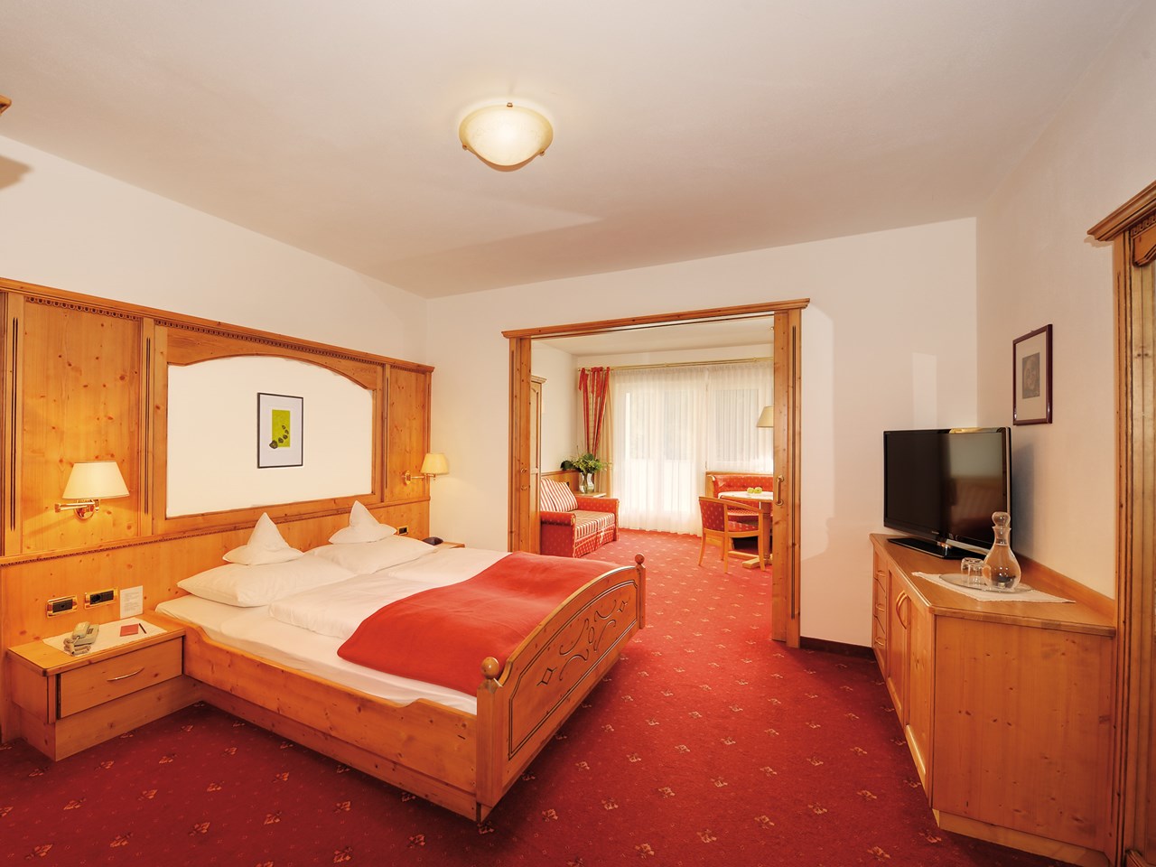 Hotel Saltauserhof Zimmerkategorien Typ 9 - Doppelzimmer de Luxe „Hirzer” mit Balkon - Residenz - 55 m²