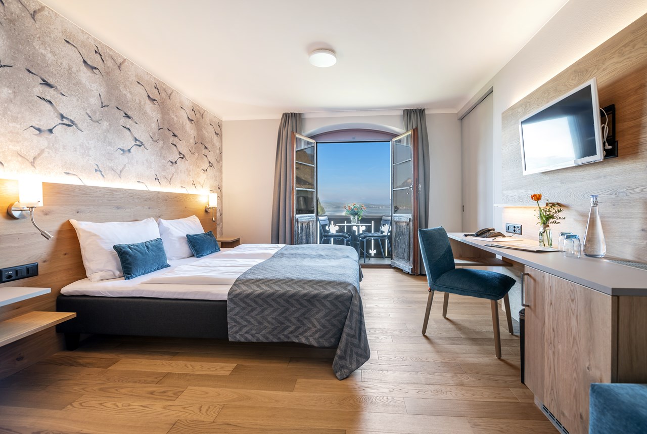 See- und Seminarhotel FloraAlpina Zimmerkategorien Doppelzimmer Seeblick "Plus"