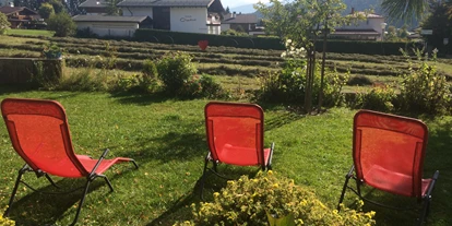 Hundehotel - Klassifizierung: 3 Sterne - Olympiaregion Seefeld - unser Garten  - Haus Alpengruss