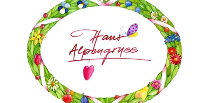 Hundehotel - Klassifizierung: 3 Sterne - Olympiaregion Seefeld - Alpengruss Logo Sommer - Haus Alpengruss