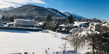 Hundehotel - Klassifizierung: 3 Sterne - Olympiaregion Seefeld - aussicht vom apartment - Haus Alpengruss