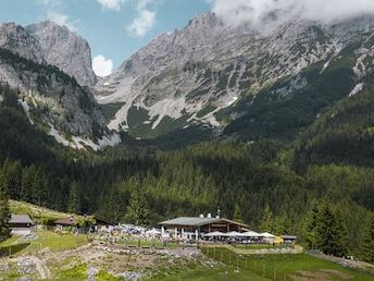 Sporthotel Ellmau Ausflüge mit Hund Wochenbrunner Alm 