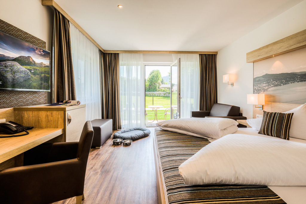Seehotel Das JO. Zimmerkategorien Doppelzimmer Lakeside II mit Gartenabteil