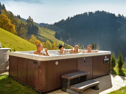 Hundehotel - Tauplitz - Whirlpool am Bergbauernhof - Panoramaausblick genießen - Bergbauernhof Pension Irxner