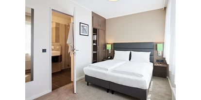Hundehotel - WLAN - Hamburg-Stadt (Hamburg, Freie und Hansestadt) - Schlafbereich im Apartment - appartello - smarttime living Hamburg