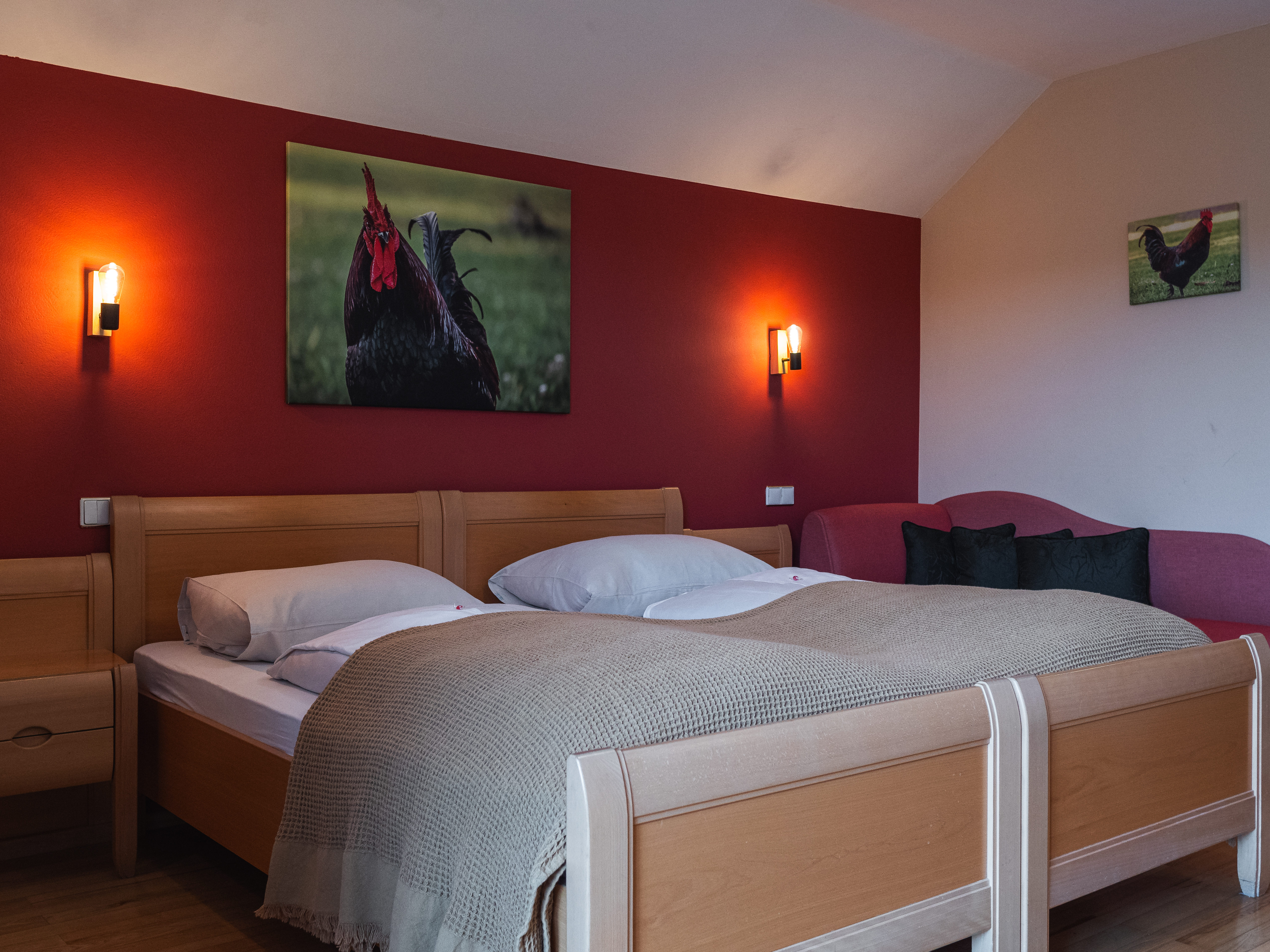 Urlaub-mit-Hund: Dreibettzimmer (Symbolfoto) - Hotel-Gasthof Am Riedl - Wohnen | Schlafen