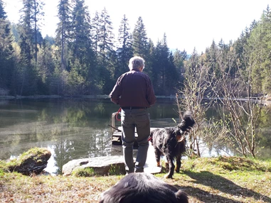 Ferienhaus mit Hund: Viele schöne Teiche und Seen in unmittelbarer Nähe!! Zu jeder Jahreszeit eine eigene schöne Stimmung am See...  - Ferienhaus Harmonie