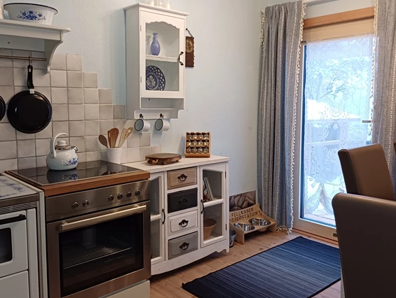 Ferienhaus mit Hund: Der neue Zugang von direkt von der Küche aus in den Garten!! - Ferienhaus Harmonie