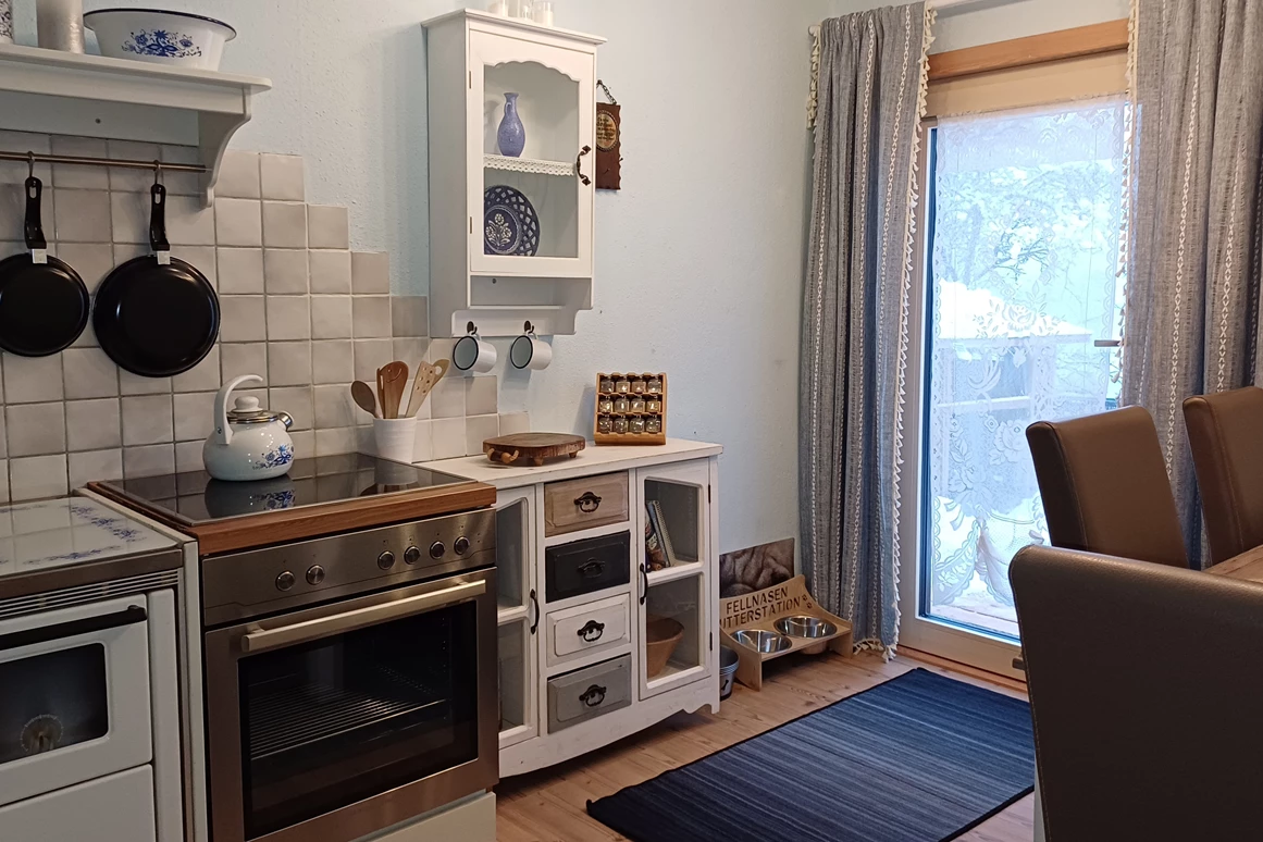 Ferienhaus mit Hund: Der neue Zugang von direkt von der Küche aus in den Garten!! - Ferienhaus Harmonie