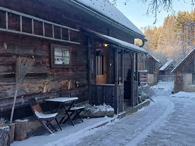 Ferienhaus mit Hund: Ein neuer Eingang mit Üderdach- war nötig, so kommt man ohne Schnee ins Haus!! - Ferienhaus Harmonie