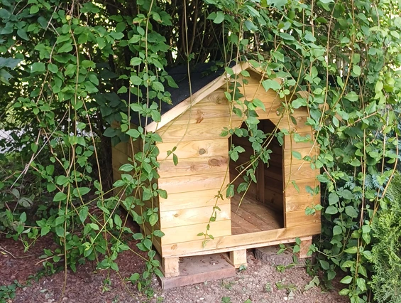 Ferienhaus mit Hund: und neue Hundespiel "Dornröschen Hütte"  ;-) - Ferienhaus Harmonie