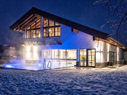 Hundehotel - Pools: Schwimmteich - Thermal-Wasserwelt: Winter - Familien und Vitalhotel Mühlpointhof ***S