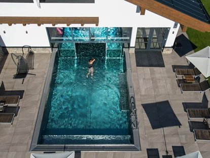 Hundehotel - Pools: Schwimmteich - Thermal-Wasserwelt: Außenpool - Familien und Vitalhotel Mühlpointhof ***S
