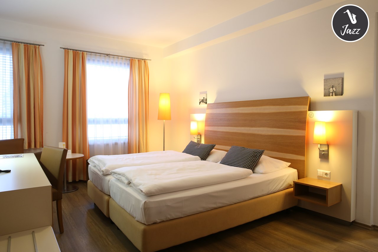 arte Hotel Wien Stadthalle Zimmerkategorien Deluxe Doppelzimmer JAZZ