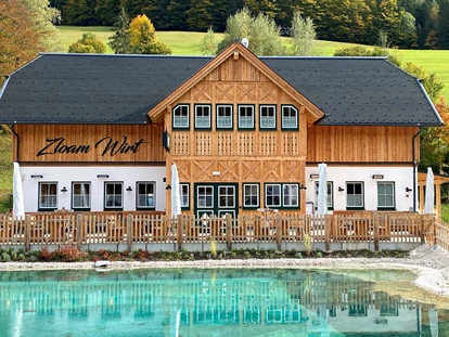 Hundehotel - Pools: Schwimmteich - Zloam Wirt im Narzissendorf Zloam - Narzissendorf Zloam
