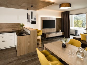 Panorama Residence Saltauserhof Resort Zimmerkategorien Two Bedroom Suite mit Terrasse & Whirlpool
