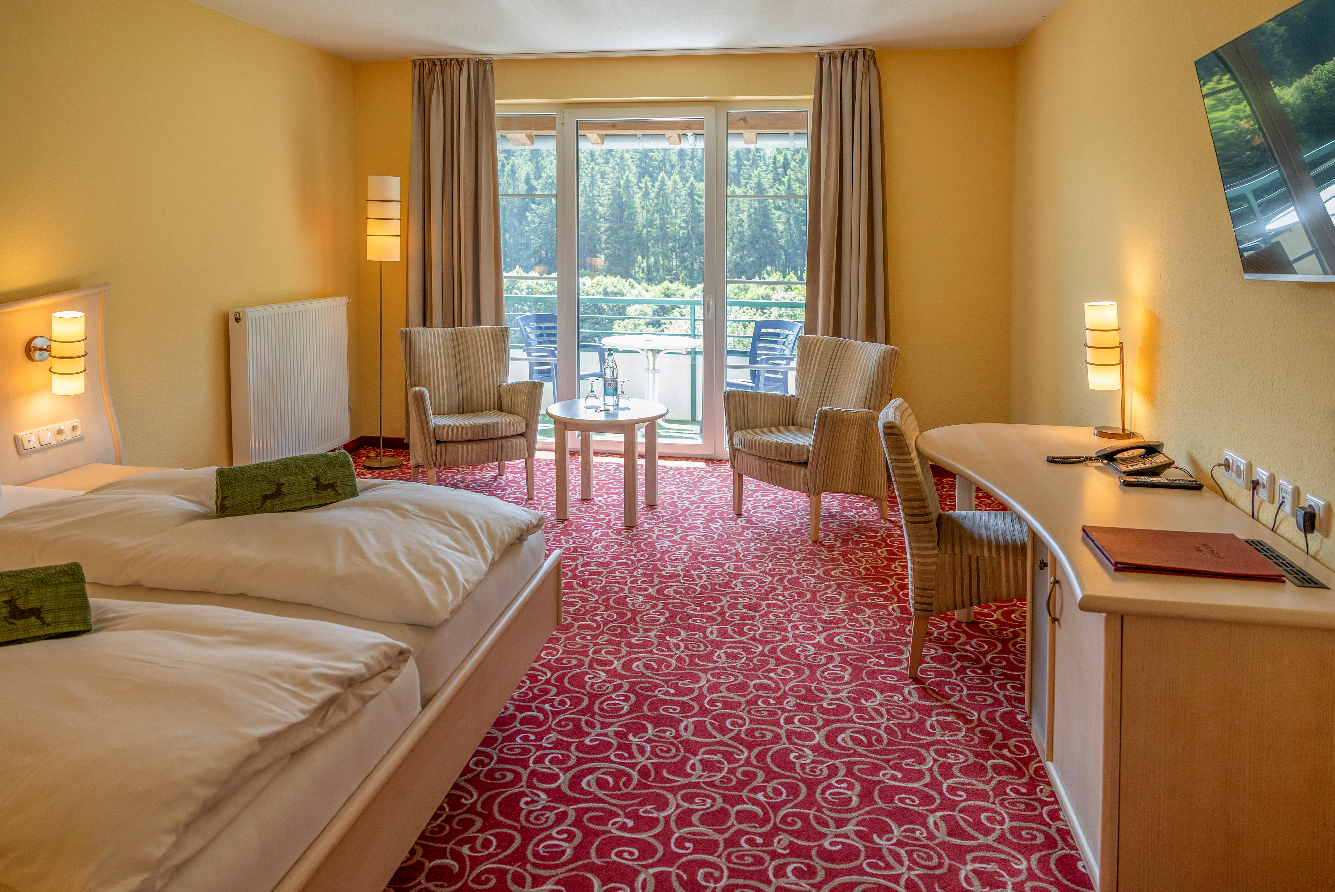 Hundehotel - Hessen - Doppeltzimmer Ahorn Superior Zimmer  - Waldhaus am See