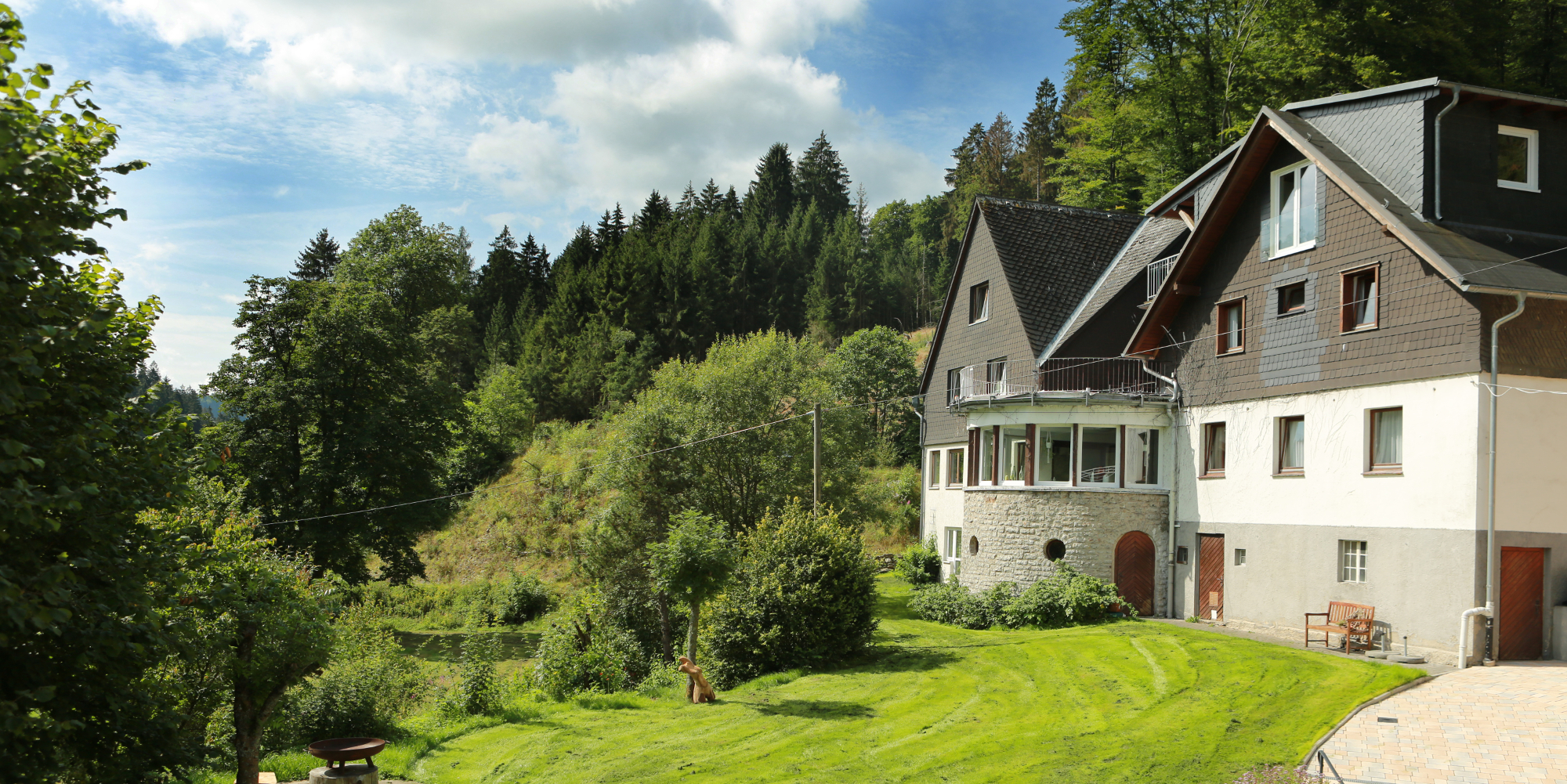 Hundehotel - Deutschland - Außenbereich Hotel - Landhotel Baumwipfel