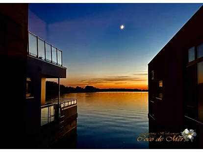 Hundehotel - Schwerpunkt: Städtetrips - Fischland - nächtlicher Blick aus der Haustür - nightly view from the entance door - Coco de Mer