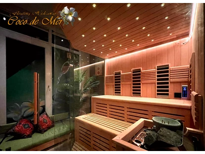 Hundehotel - Schwerpunkt: Städtetrips - Fischland - private Sauna (finnisch und infrarot) - private sauna (finnish and infrared) - Coco de Mer