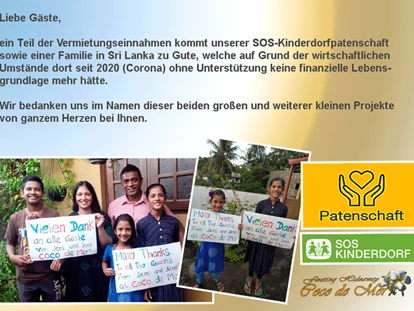 Hundehotel - Schwerpunkt: Städtetrips - Fischland - soziales Engagement des Teams Coco de Mer - social commitment of the team Coco de Mer - Coco de Mer