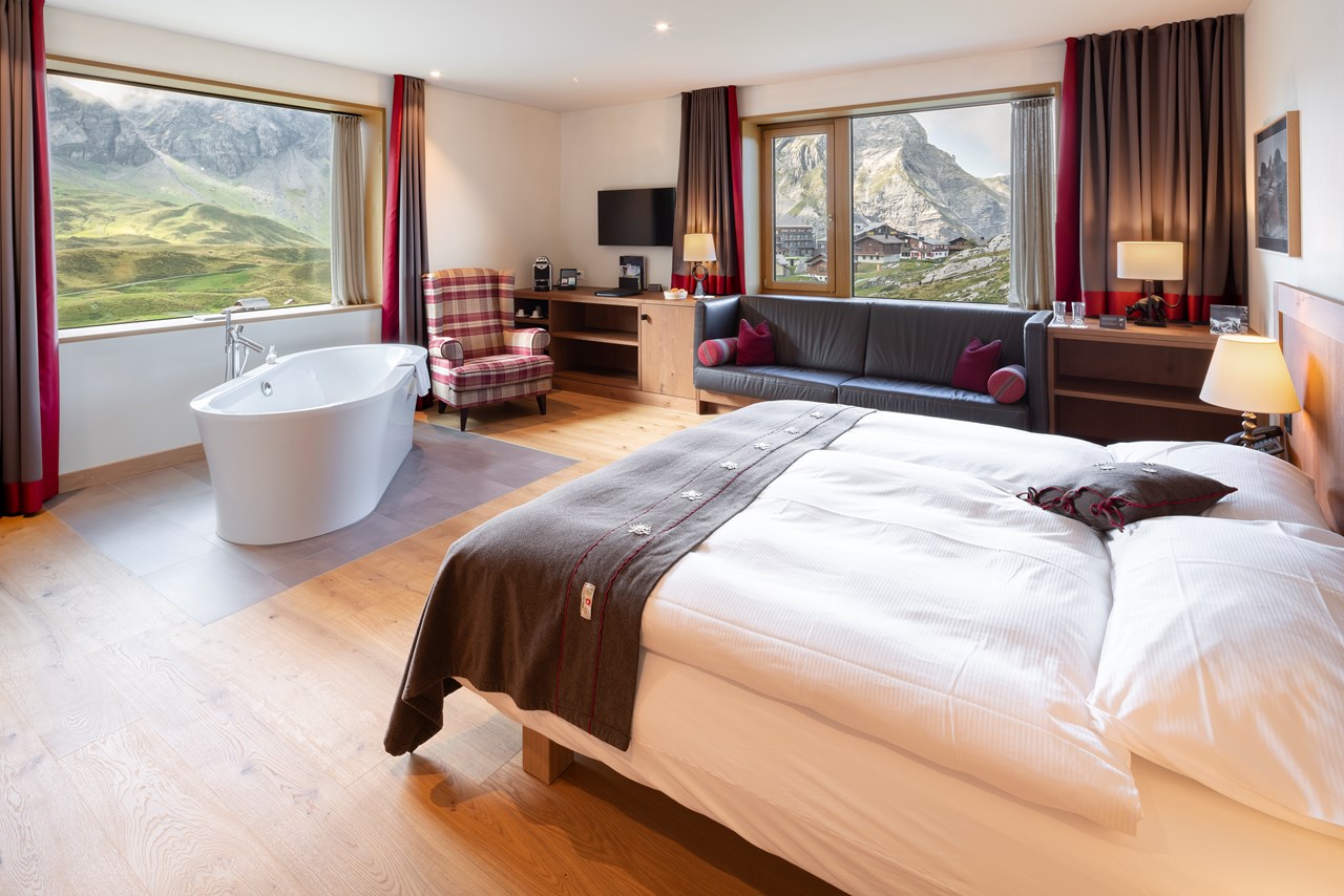 Frutt Mountain Resort Zimmerkategorien Junior Suite im ruhigen Mountain Lodge Flügel