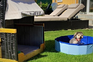 Ferienhaus mit Hund: Wau Wau Beach - Wellness Ferienhaus Bergheide