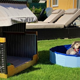 Ferienhaus mit Hund: Wau Wau Beach - Wellness Ferienhaus Bergheide
