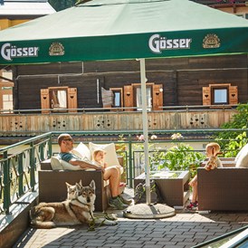Urlaub-mit-Hund: Sonnenterrasse - Hotel Wechselberger