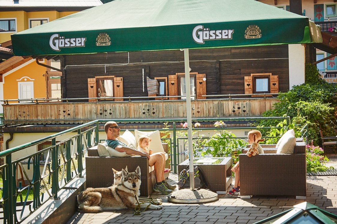 Urlaub-mit-Hund: Sonnenterrasse - Hotel Wechselberger