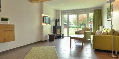 Hundehotel - Frühstück - Premiumhaus Kamin und Terrasse - Premiumhaus in Damp