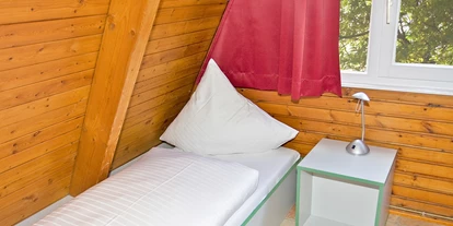 Hundehotel - Frühstück - Nurdachhaus Einzelbettzimmer - Nurdachhaus in Damp