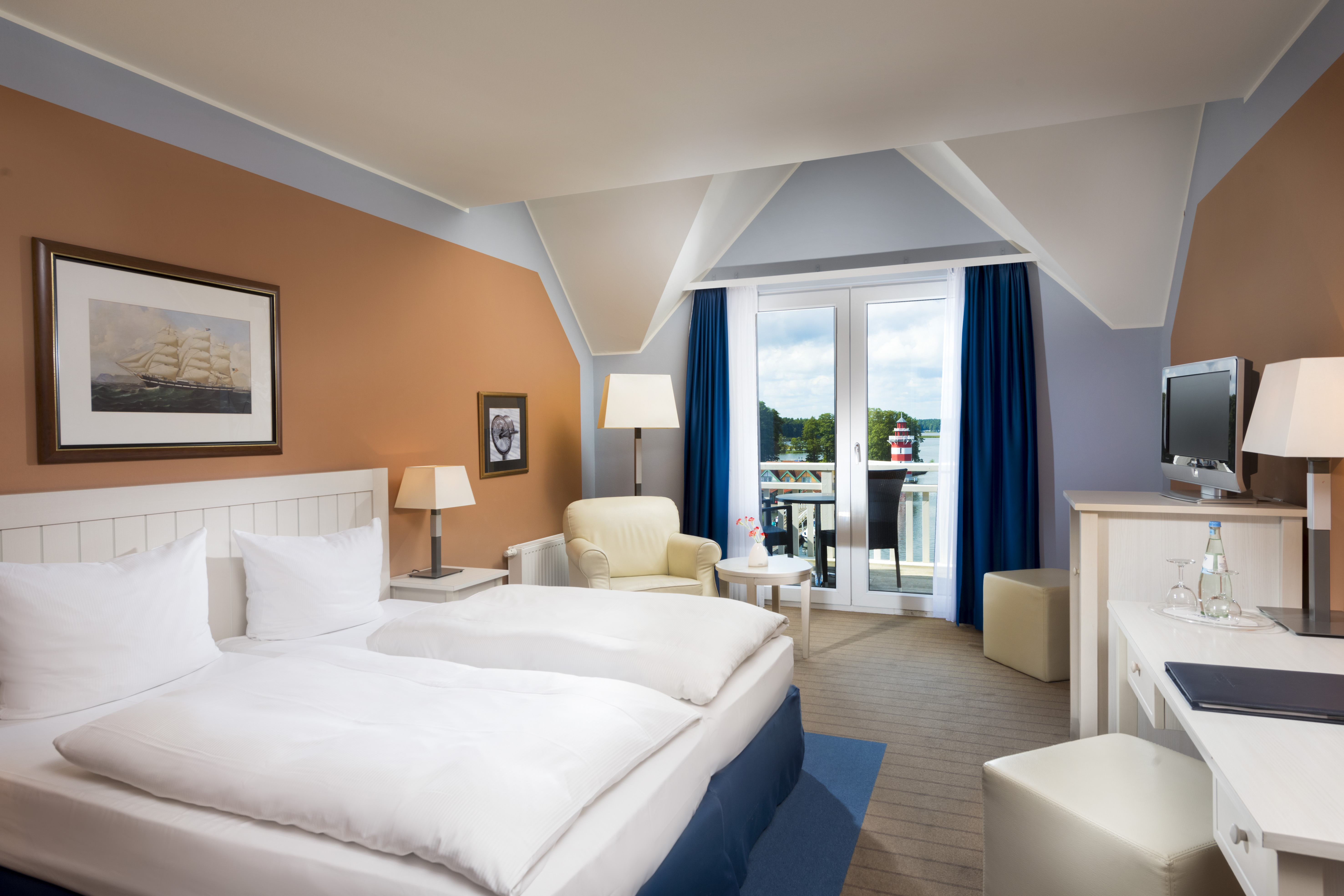 Sunday Resort Rheinsberg Zimmerkategorien Superior Zimmer mit Seeblick