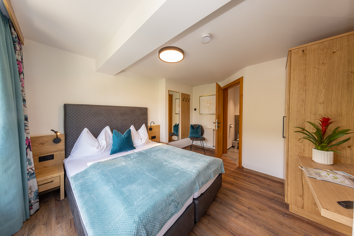 Urlaub-mit-Hund: Schlafzimmer 1 Top 4 und Top 7 - Appartements Fürstauer