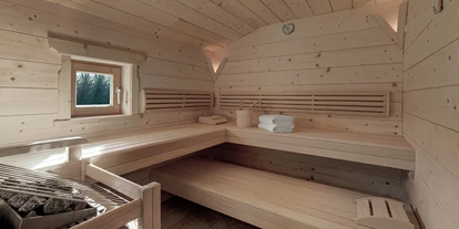 Hundehotel - Bad Leonfelden - INNs HOLZ Chalet Sauna des Private Spas im Chalet - INNs HOLZ Chaletdorf