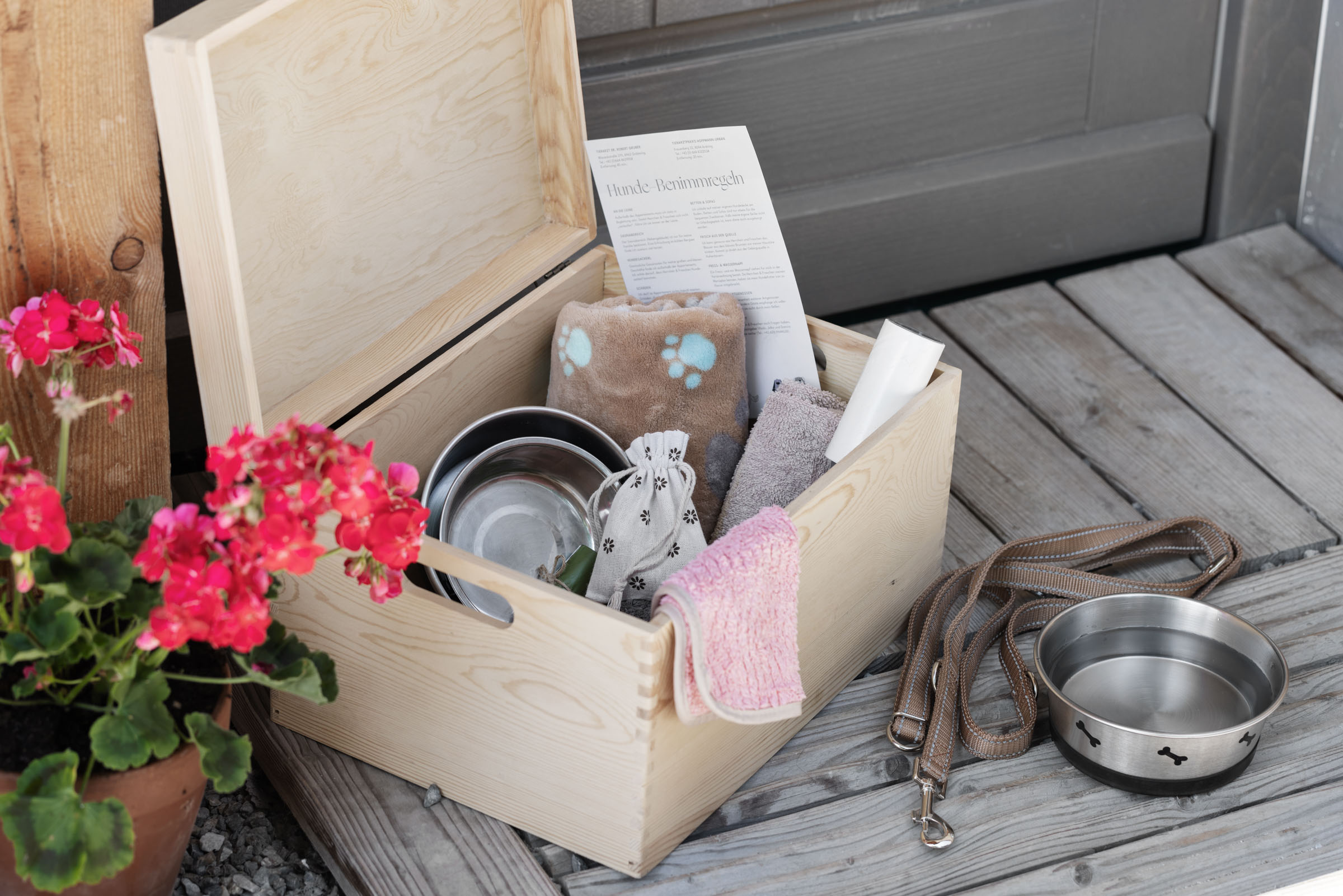 Hundehotel - Umgebungsschwerpunkt: am Land - Willkommenskorb für die vierbeinigen Fellnasen - Sloho Bergurlaub