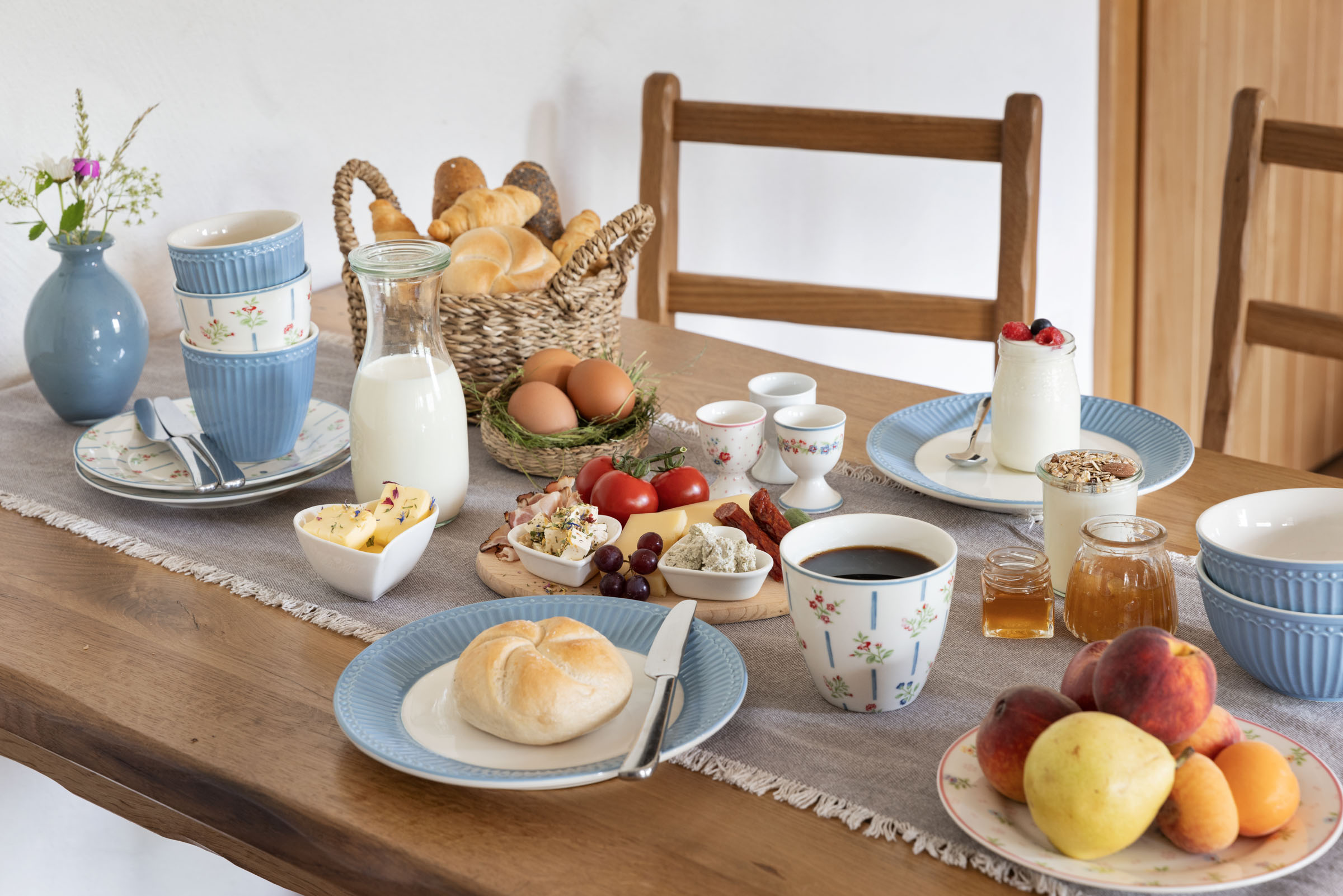 Urlaub-mit-Hund: Frühstück im Appartement - Sloho Bergurlaub