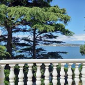 Urlaub-mit-Hund - Panorama Aussicht auf Portorz & Piran - Panorama & Meerhaus Sissy