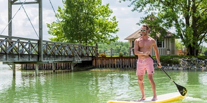 Hundehotel - Pools: Schwimmteich - StandUp Paddling hauseigener Badesee - VILA VITA Pannonia