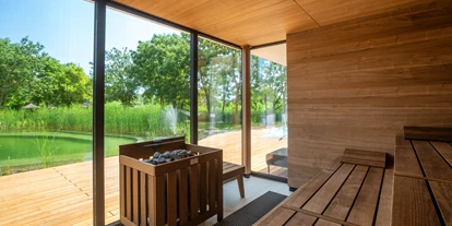 Hundehotel - Pools: Schwimmteich - Panorama-Selbstaufguss-Sauna - VILA VITA Pannonia