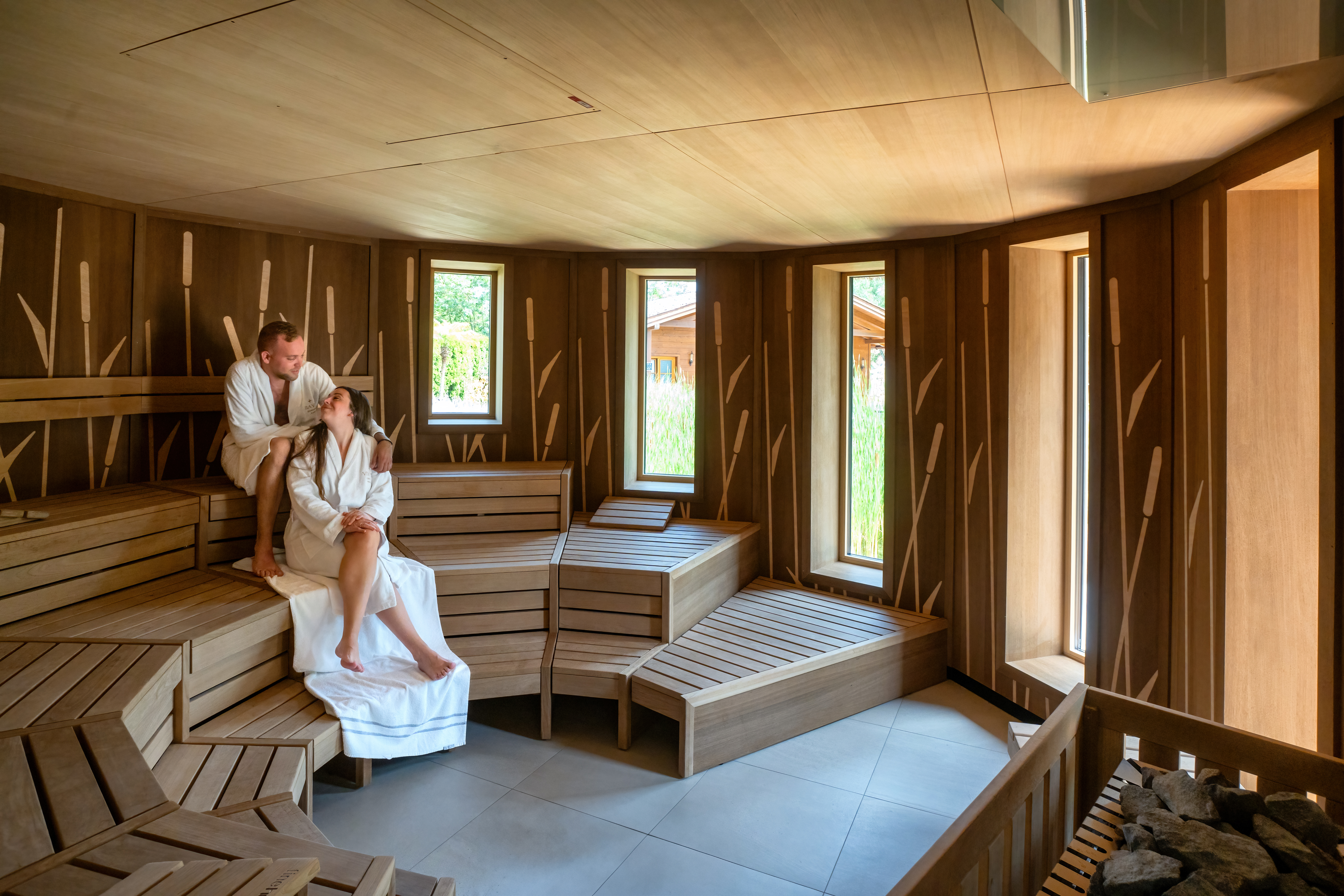 Urlaub-mit-Hund: Schilfsauna im Wellness- und Saunaparc - VILA VITA Pannonia