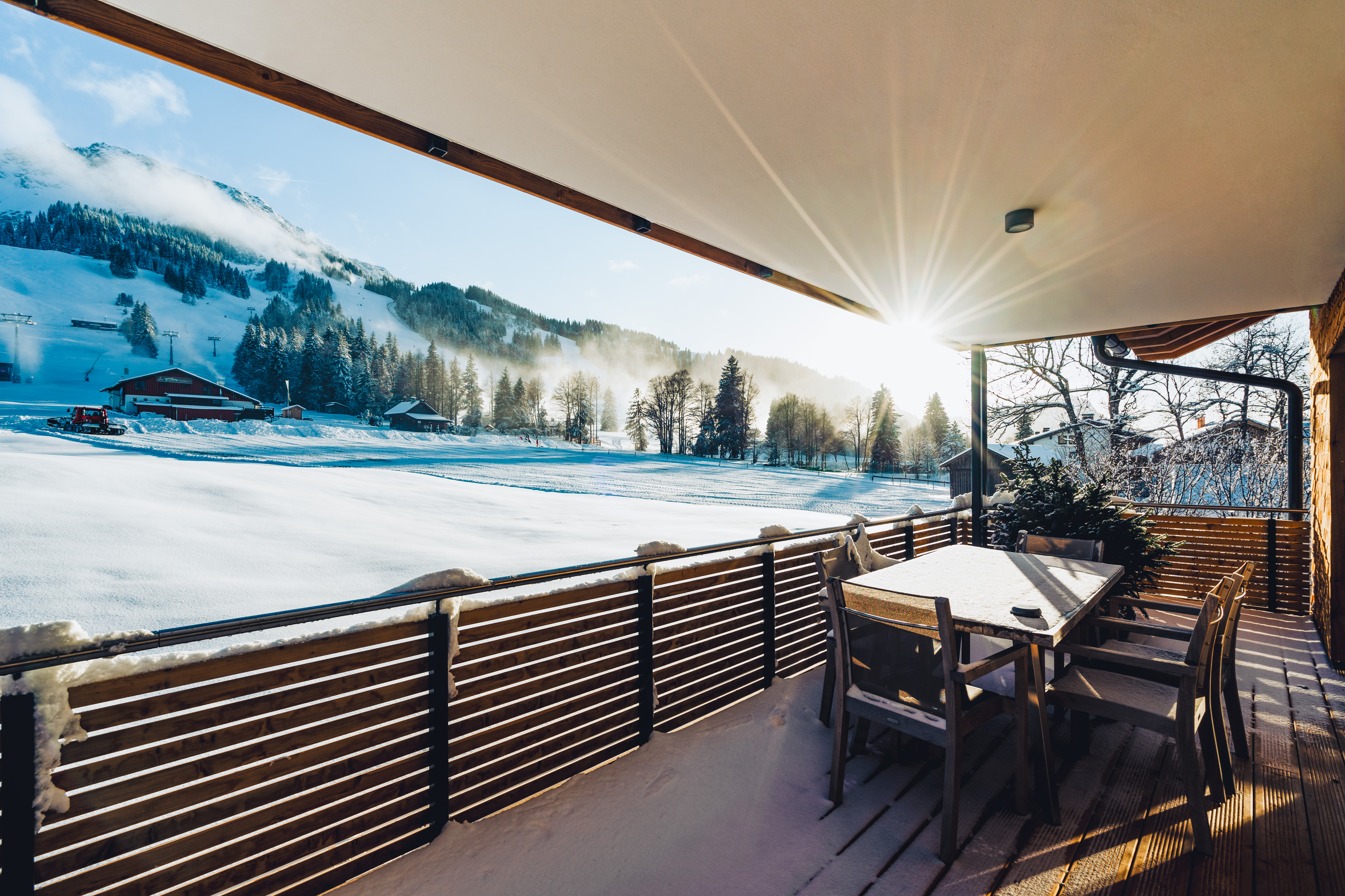 Hundehotel - Wiggensbach - Balkon - Alpin Lodges Oberjoch