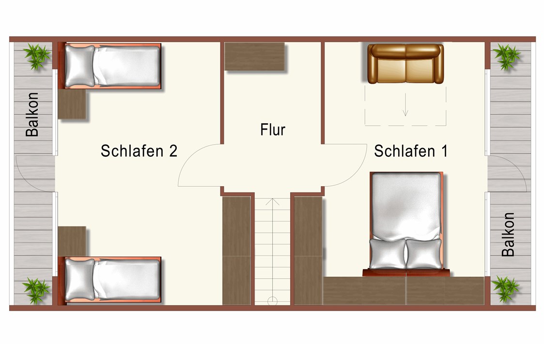 Ferienhaus mit Hund: Der Fuchsbau - Blockhaus 2