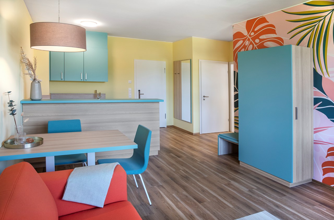 Hi5-Hotel Seiersberg Zimmerkategorien Appartment mit Gartenblick 53m²