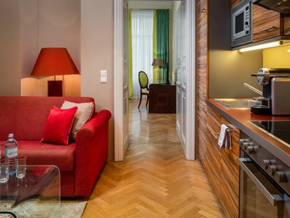 Hundehotel - Unterkunftsart: Hotel - Baden (Baden) - Wohnküche Comfort Suite - APPARTEMENT-HOTEL AN DER RIEMERGASSE
