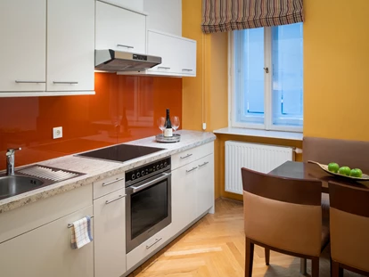 Hundehotel - Unterkunftsart: Hotel - Baden (Baden) - Küche Deluxe Suite - APPARTEMENT-HOTEL AN DER RIEMERGASSE