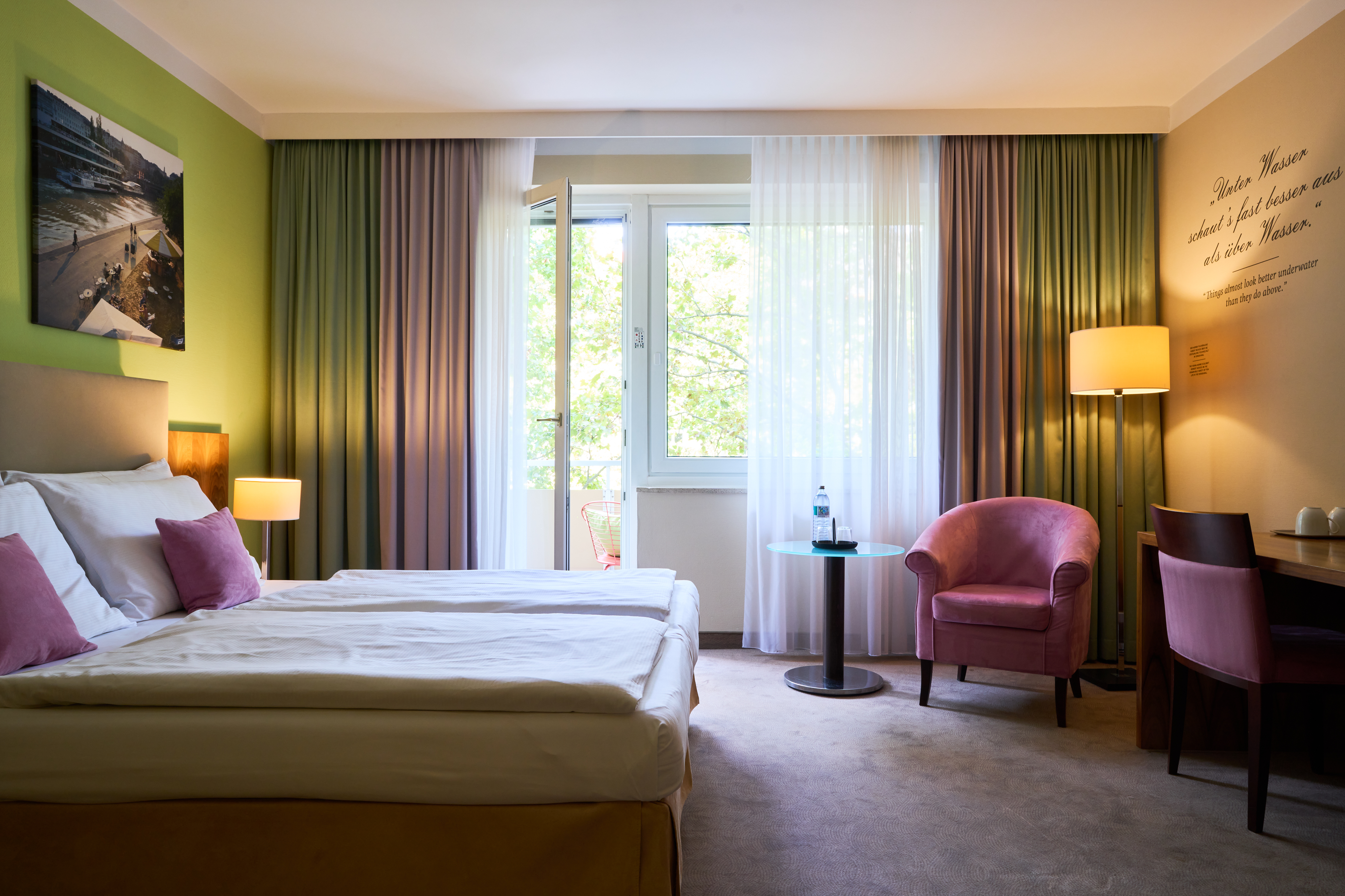 Henriette Stadthotel Vienna Zimmerkategorien Doppelzimmer Comfort mit Balkon