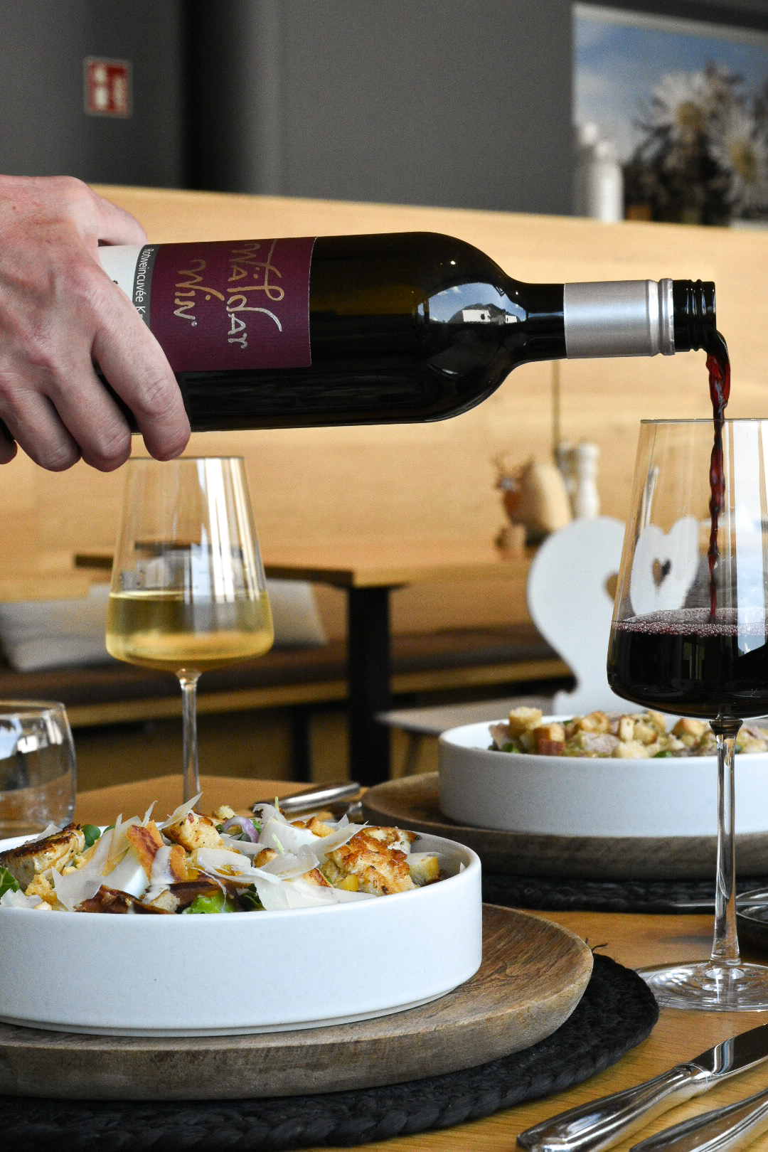 Urlaub-mit-Hund: Fisch. Fleisch. Vegan. Vegetarisch. Weinbegleitung.  - Valavier Aktivresort 