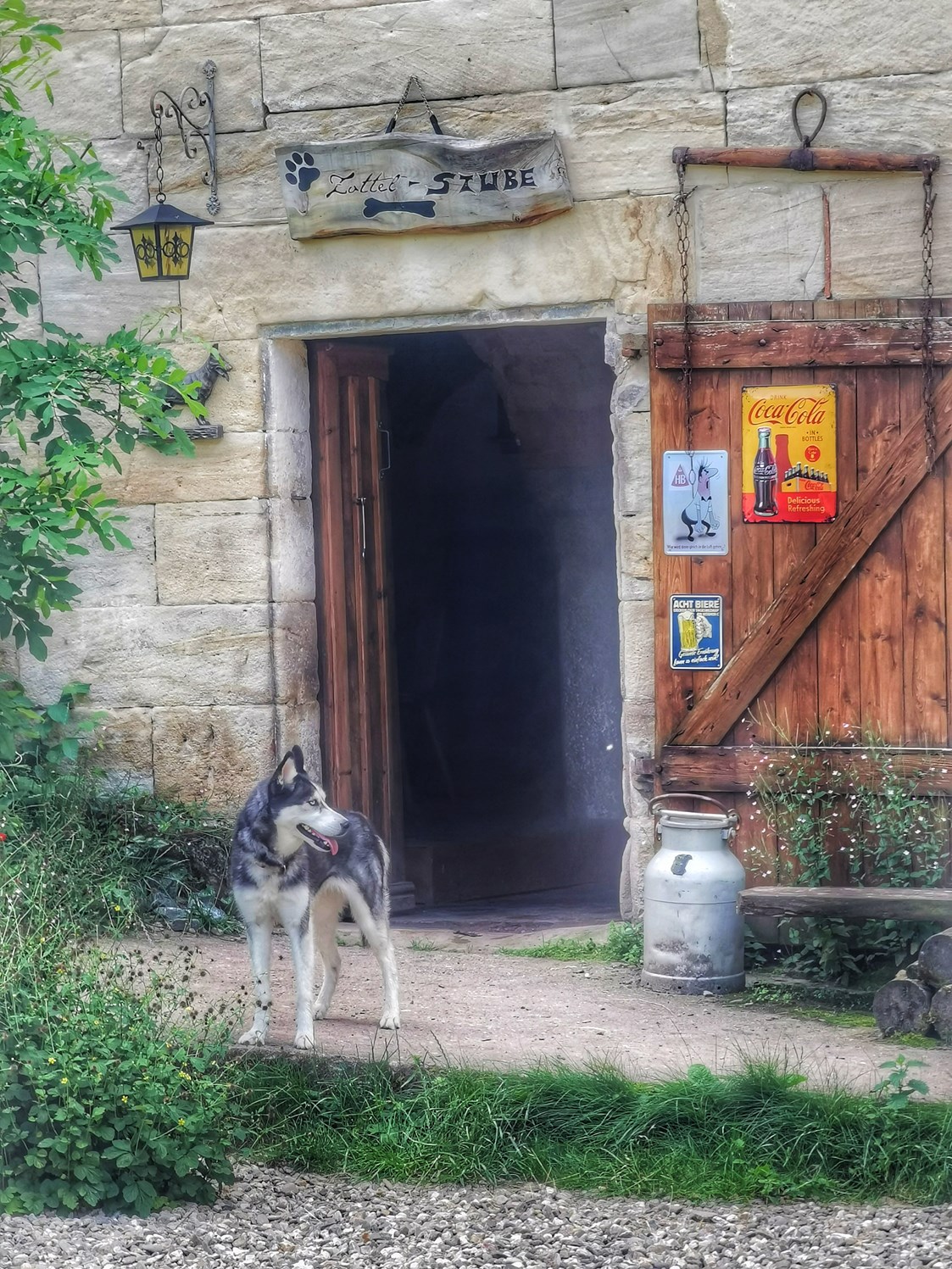 Ferienhaus mit Hund: Hier gehts in die Zottelstube - Lienlasmühle