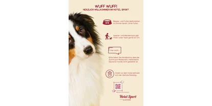 Hundehotel - Trink-/Fressnapf: an der Rezeption - Schruns - Hotel Sport